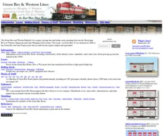 Greenbayroute.com(Green Bay & Western Lines) Screenshot