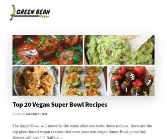 Greenbeanvegan.com(Green Bean Vegan) Screenshot