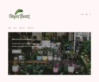 Greenbeanz.com.au(Green Beanz Indoor Plants) Screenshot