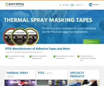 Greenbelting.com(PTFE Manufacturers) Screenshot