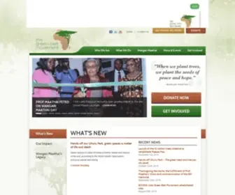 Greenbeltmovement.org(The Green Belt Movement) Screenshot