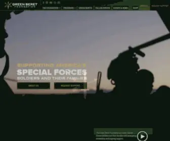 Greenberetfoundation.org(The Green Beret Foundation supports America’s Special Forces soldiers and their families and) Screenshot