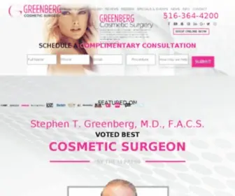 Greenbergcosmeticsurgery.com(Our Practice) Screenshot