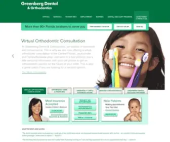 Greenbergdental.com(Greenberg Dental &amp; Orthodontics for your dental work) Screenshot