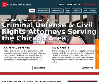 Greenbergtriallawyers.com(Chicago Law Firm) Screenshot