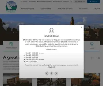Greenbinbelleville.ca(City of Belleville) Screenshot