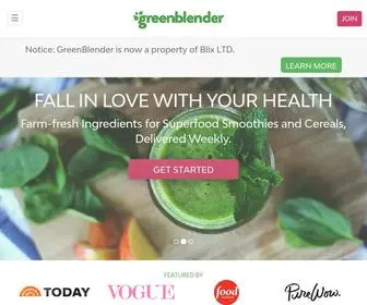 Greenblender.com(Superfood Smoothie Ingredients Delivered Weekly) Screenshot