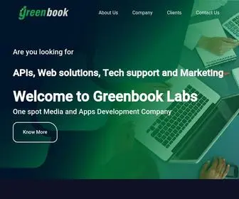 Greenbooklabs.com(Performance Marketing platform By) Screenshot