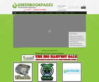 Greenbookpages.com(GreenBookPages Grow Store Hydroponic Directory & Indoor Grow Shop Finder) Screenshot