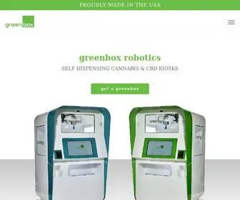 Greenboxrobotics.com(Self Dispensing CBD Vending Machines) Screenshot