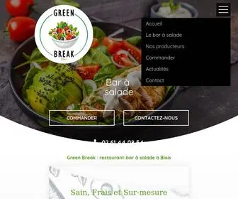 Greenbreakblois.com(Restaurant & bar à salade à près de Romorantin) Screenshot