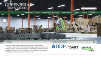 Greenbriarequity.com(Greenbriar Equity Group) Screenshot