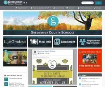 Greenbriercountyschools.org(Greenbrier County Schools) Screenshot