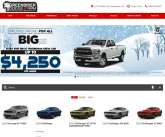 Greenbrierdodge.com(Greenbrier Dodge of Chesapeake) Screenshot