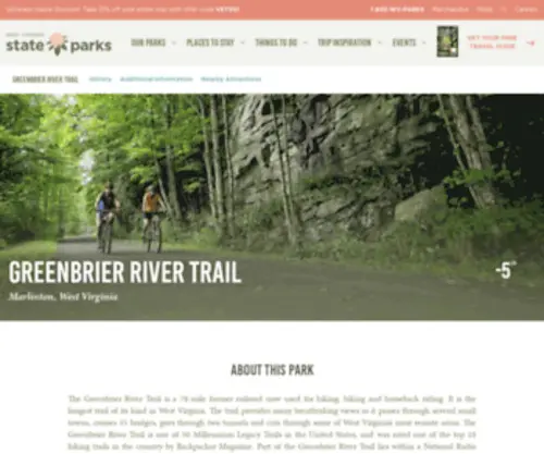 Greenbrierrailtrailstatepark.com(Greenbrier River Trail) Screenshot