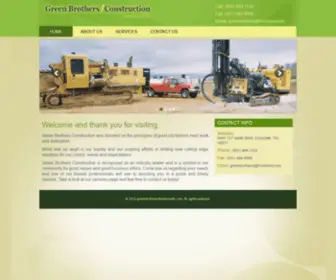 Greenbrothersofcrossvilletn.com(Green Brother Construction companies) Screenshot