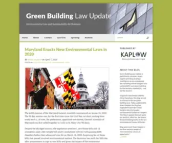 Greenbuildinglawupdate.com(Green Building Law Update) Screenshot
