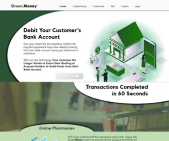 Greenbyphone.com(E-Debit Processing) Screenshot
