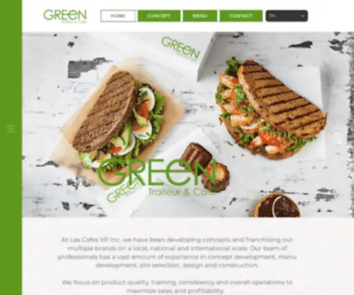 Greencafe.ca(Catering) Screenshot