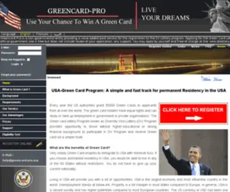 Greencard-Pro.org Screenshot