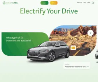 Greencars.com(Electric cars) Screenshot