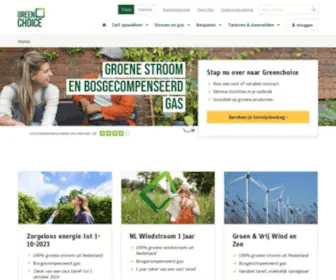 Greenchoice.nl(Stap over op groene stroom en bosgecompenseerd gas) Screenshot