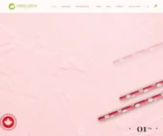 Greencircleshop.ca(Paper Straws Manufacturer Canada) Screenshot