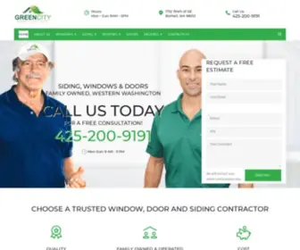 Greencitywindow.com(Window & Door Installation) Screenshot