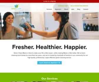 Greencleanmaine.com(Green Cleaning Services from Green Clean Maine) Screenshot