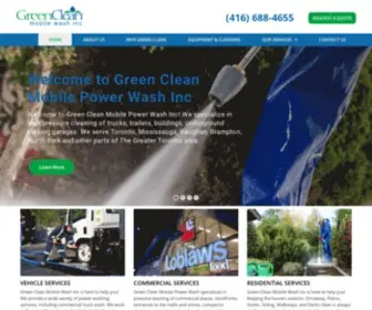 Greencleanmobilewash.com(Green Clean Mobile Wash Inc) Screenshot