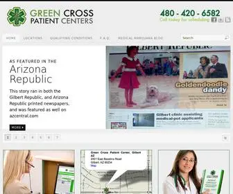 Greencrosscenter.com(Green Cross Patient Center) Screenshot