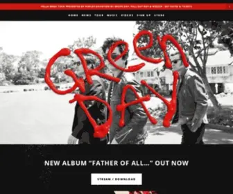 Greenday.com(Green Day) Screenshot