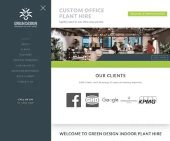 Greendesign.com.au(Sydney based Indoor Plant Hire and Office Plants Hire company) Screenshot