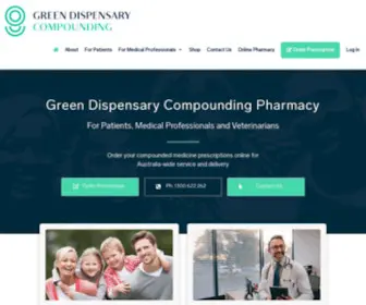 Greendispensarycompounding.com(Green Dispensary Compounding Pharmacy Australia) Screenshot