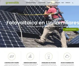 Greendok.com(Soluciones vanguardistas en el campo de la eficiencia energética en edificación y en el área de construcción) Screenshot