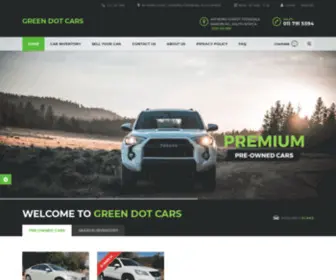 Greendotcars.co.za(Green Dot Cars) Screenshot