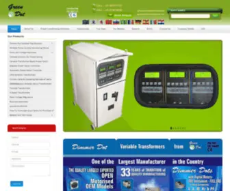 Greendotindia.com(Servo Dot Voltage Stabilisers) Screenshot