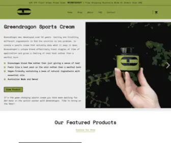 Greendragon.com.au(Greendragon Sports Cream) Screenshot