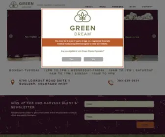 Greendreamcannabis.com(Green Dream) Screenshot