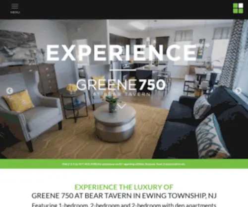 Greene750.com(Luxury Apartments) Screenshot