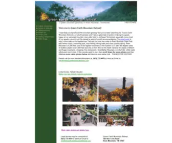 Greenearthmountainretreat.com(Mountain Retreats) Screenshot