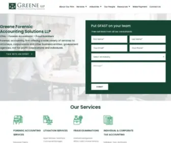 Greeneforensicas.com(Greene Forensic Accounting Solutions LLP) Screenshot