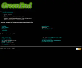 Greenend.org.uk(The Green End Organisation) Screenshot