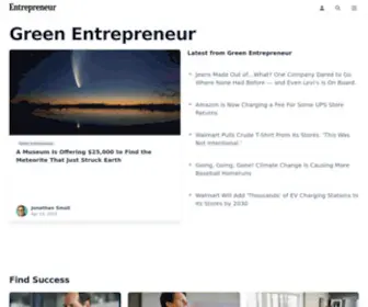 Greenentrepreneur.com(Green Entrepreneur) Screenshot