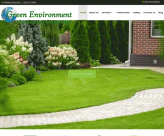 Greenenvironmentlandscaping.com(Green Environment Landscaping Corporation) Screenshot