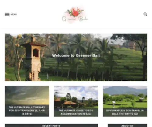 Greenerbali.com(Home) Screenshot