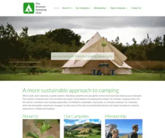 Greenercamping.org(The Greener Camping Club) Screenshot