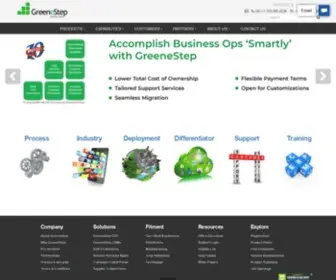 Greenestep.com(Business management software) Screenshot