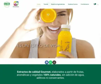 Greenexpress.com.co(Extractos naturales con frutas escogidas cuidadosamente para solo darte lo mejor) Screenshot