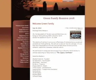 Greenfamilyreunions.com Screenshot